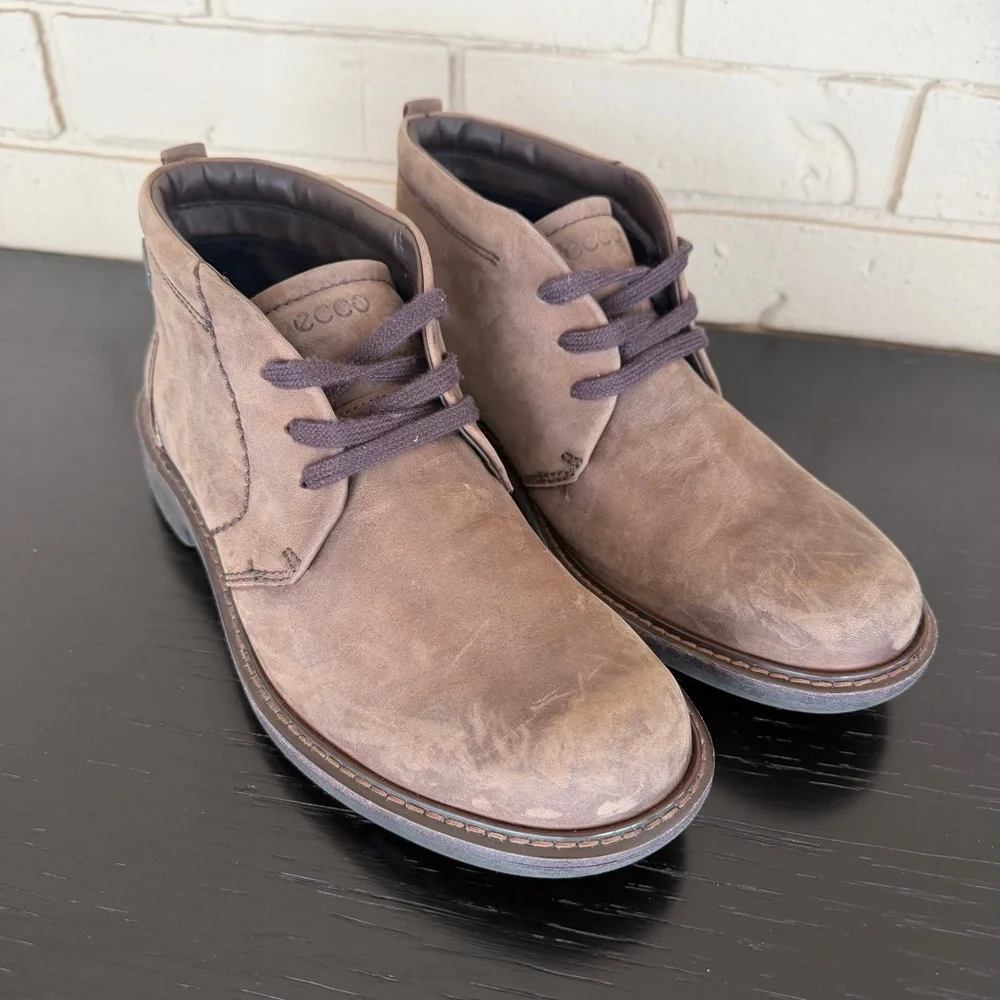 ECCO Men's Turn GTX Chukka Boot Waterproof Size 39 EU Brown Nubuck Gorpcore